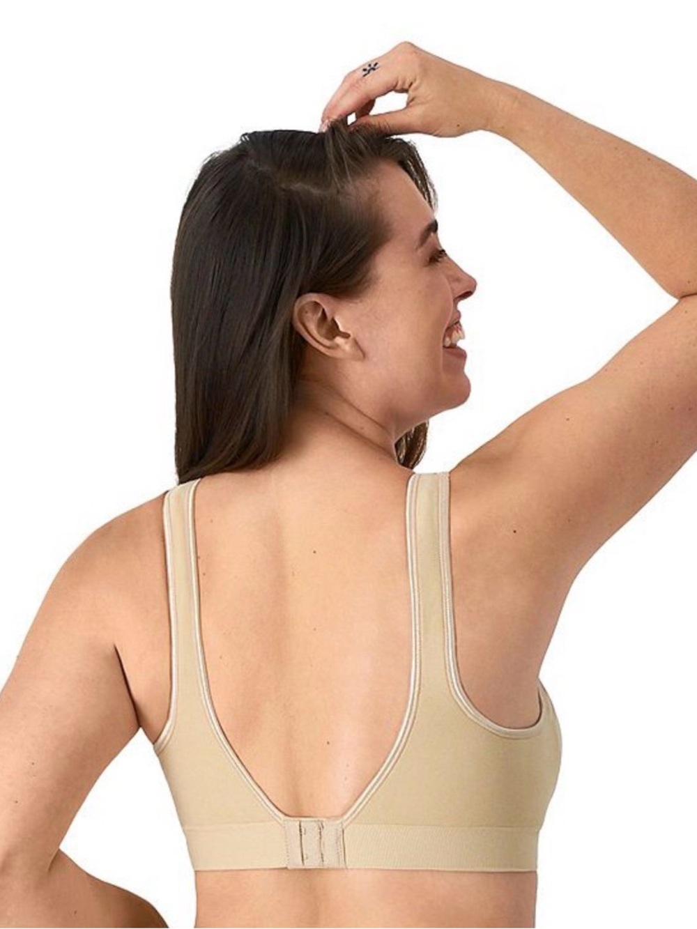 Bali Wireless Cool Comfort Bra - Beige - Picture 4 of 12